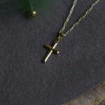 Gold Cross Necklace - Image 3