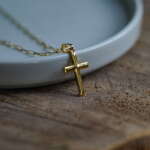 Gold Cross Necklace - Image 4