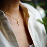 Gold Cross Necklace - Image 2
