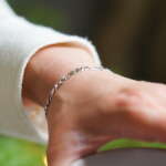 Flat Figaro Chain Bracelet - Image 2