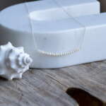Pearl Bar Necklace - Image 2