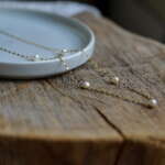 Pearl Tinsel Chain Necklace