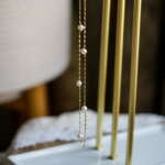 Pearl Tinsel Chain Necklace - Image 2