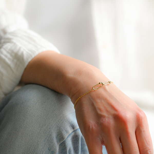 Oval Double Loop Bracelet - Image 2